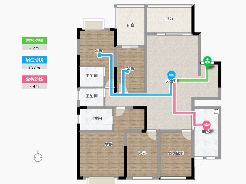 贵州省-遵义市-城投葡萄井壹號-152.35-户型库-动静线