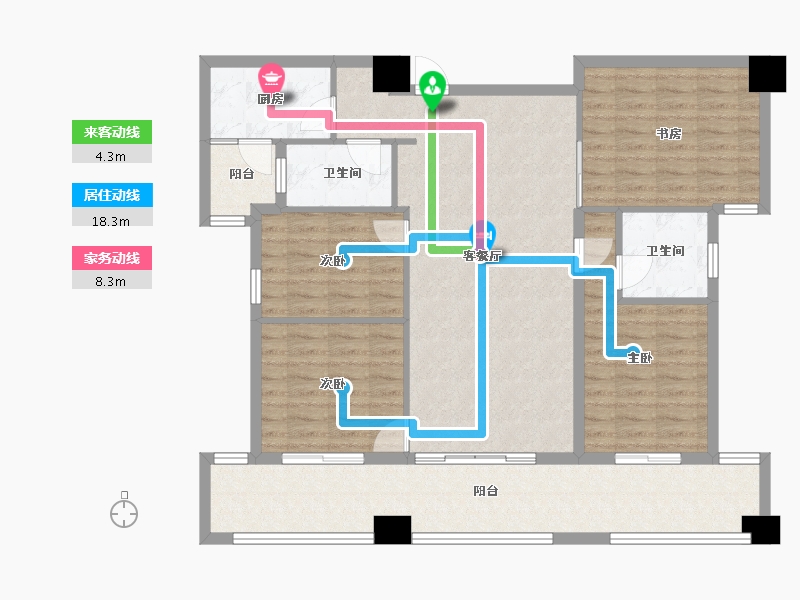 贵州省-遵义市-大中华白酒交易中心-115.99-户型库-动静线