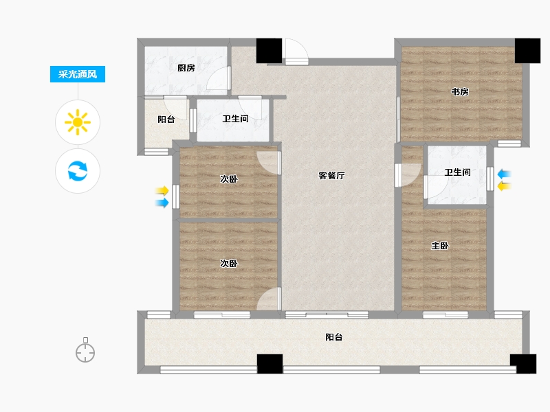 贵州省-遵义市-大中华白酒交易中心-115.99-户型库-采光通风