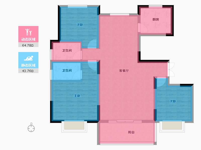 安徽省-安庆市-颐高·智慧城-97.01-户型库-动静分区