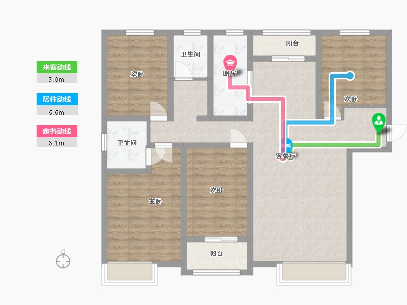 河北省-邢台市-君悦豪庭-126.40-户型库-动静线