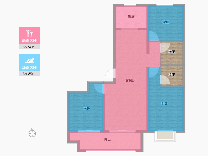 河北省-廊坊市-映园春晓-94.15-户型库-动静分区