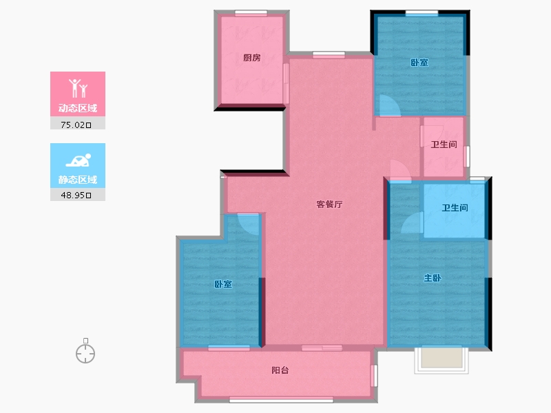 河南省-信阳市-状元公馆-112.00-户型库-动静分区