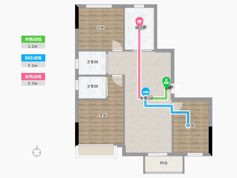 四川省-成都市-印江洲-90.00-户型库-动静线