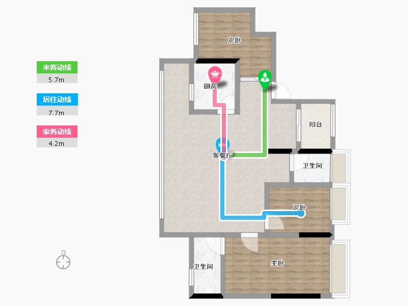 贵州省-六盘水市-新城凤凰臺-102.41-户型库-动静线