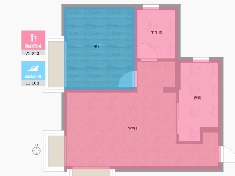 山西省-太原市-太原龙湖天鉅-42.40-户型库-动静分区