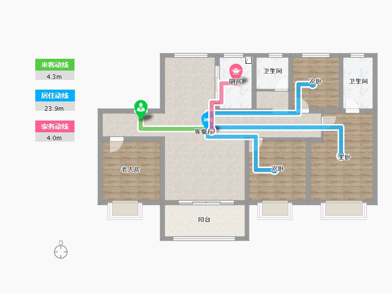 山西省-忻州市-忻州碧桂园-114.36-户型库-动静线