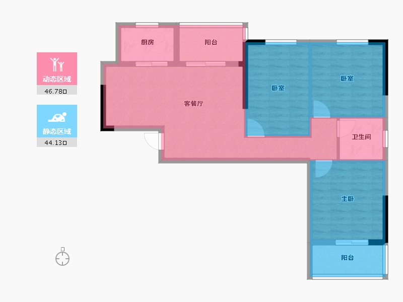 湖北省-十堰市-润扬华府-81.50-户型库-动静分区