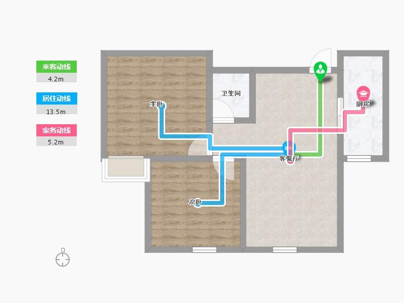 新疆维吾尔自治区-乌鲁木齐市-云岭学府-68.59-户型库-动静线