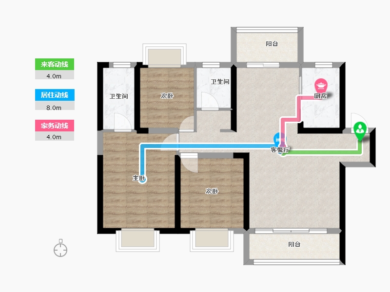 广西壮族自治区-桂林市-宏—珊瑚海-85.77-户型库-动静线