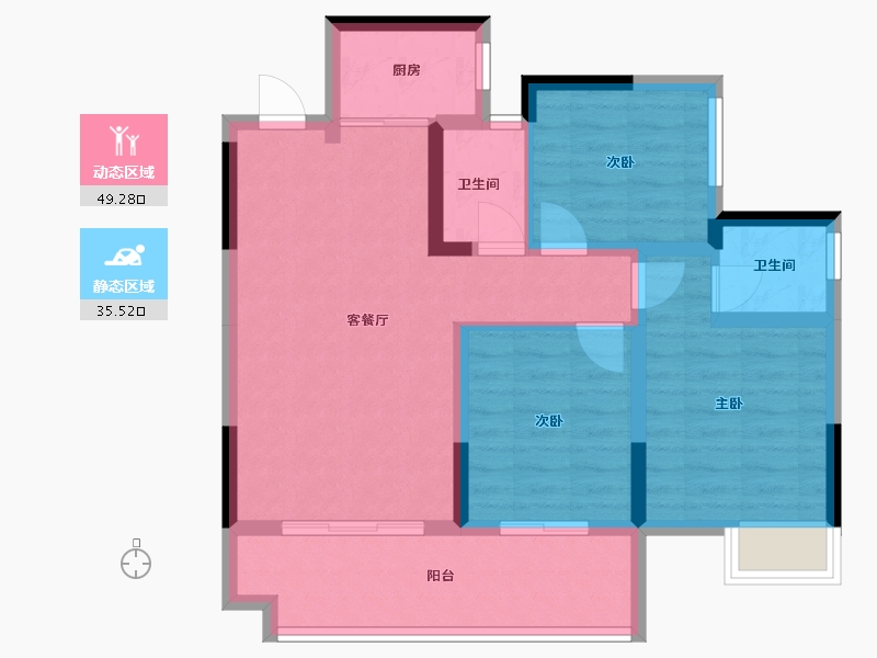 广西壮族自治区-桂林市-顺祥府-75.15-户型库-动静分区