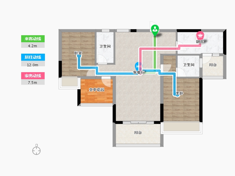 广东省-韶关市-乳源碧桂园江山-85.71-户型库-动静线