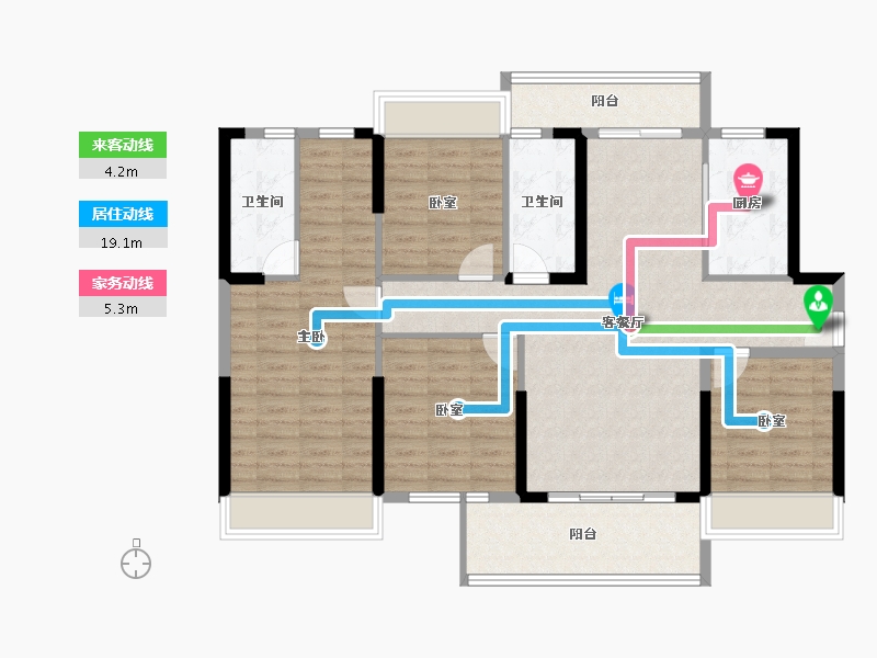 广东省-韶关市-乐昌碧桂园-114.03-户型库-动静线