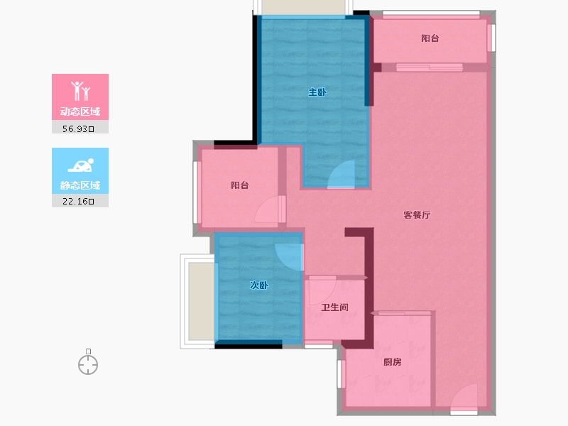 广东省-江门市-方圆鹤山云山诗意-78.00-户型库-动静分区