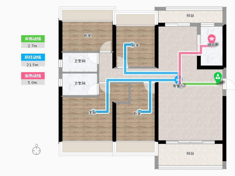 广东省-韶关市-乐昌碧桂园-99.39-户型库-动静线