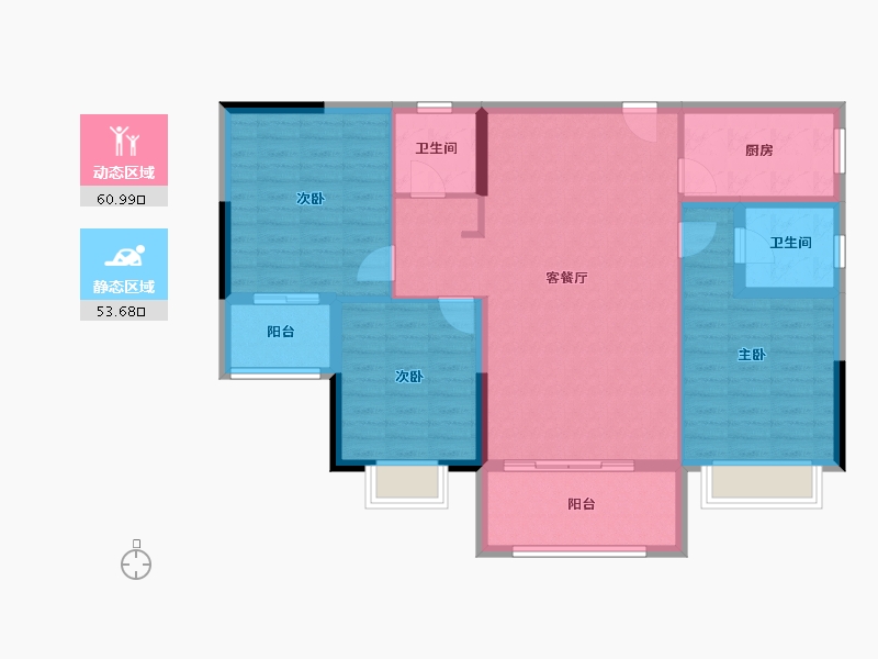 湖南省-怀化市-中福新城-103.71-户型库-动静分区