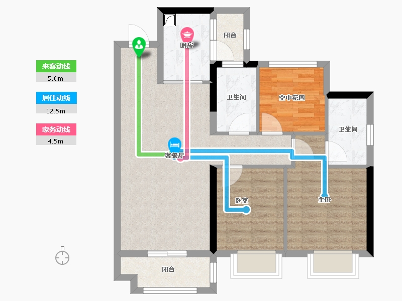 广东省-江门市-合景领峰-72.18-户型库-动静线