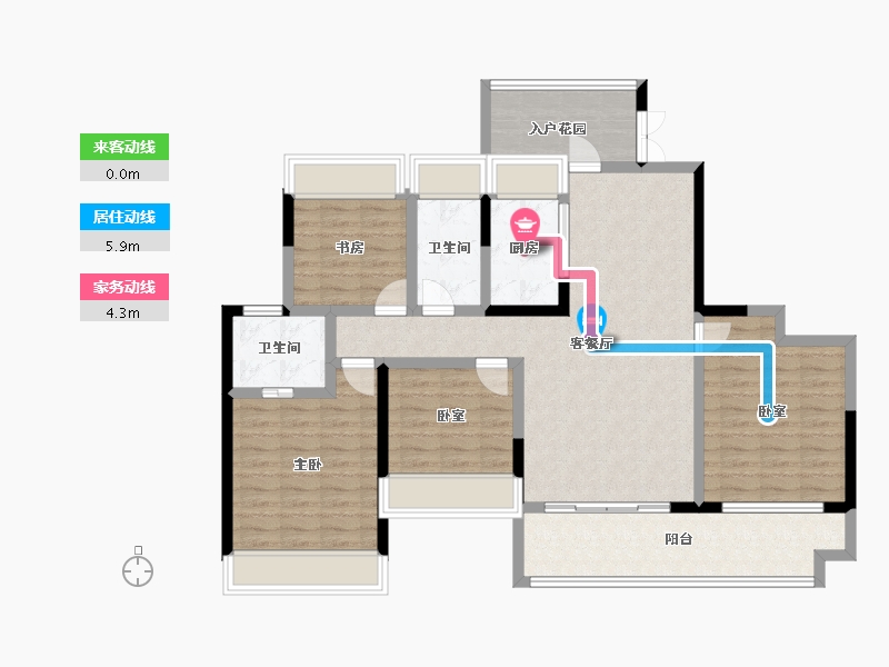 湖北省-十堰市-新时代·江屿城-112.33-户型库-动静线