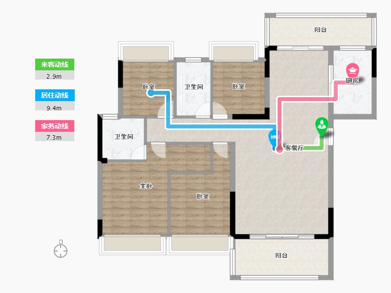 陕西省-安康市-汉水悦府-127.20-户型库-动静线