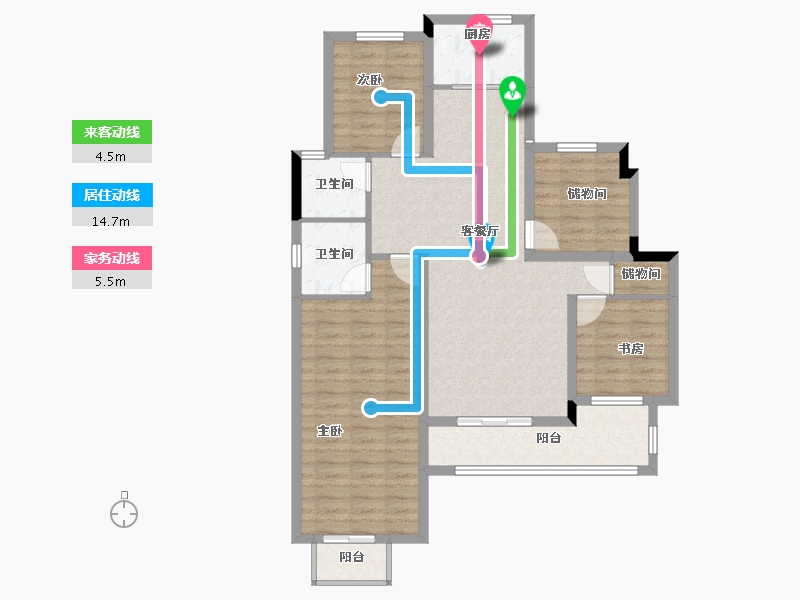 安徽省-蚌埠市-拓基鼎元学府-101.09-户型库-动静线