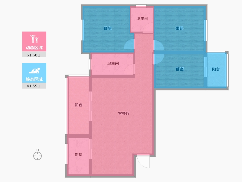 湖北省-十堰市-润扬华府-92.27-户型库-动静分区