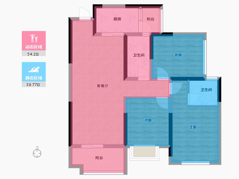 广西壮族自治区-桂林市-桂林彰泰学府-82.78-户型库-动静分区