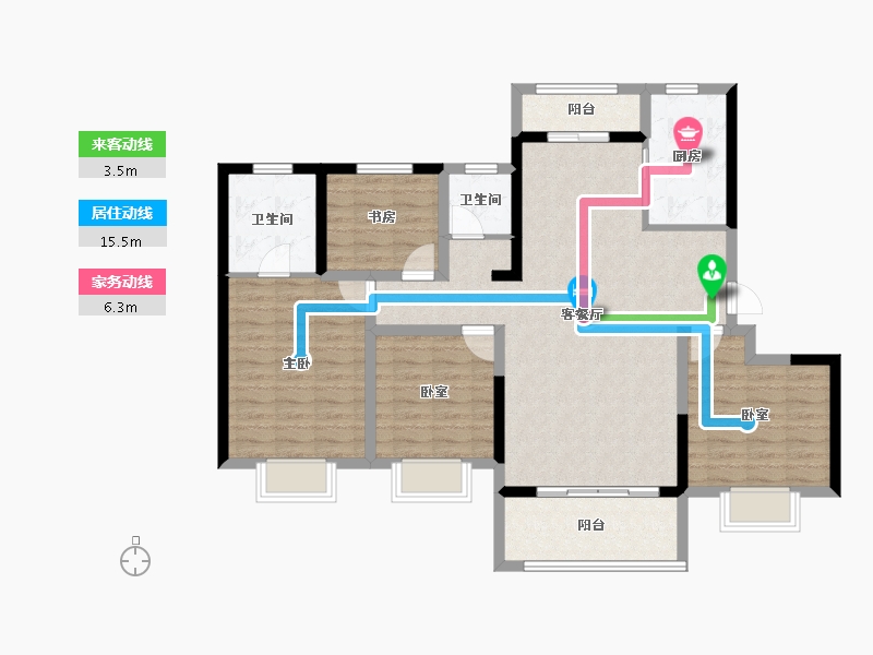 陕西省-渭南市-汉华原上-107.54-户型库-动静线