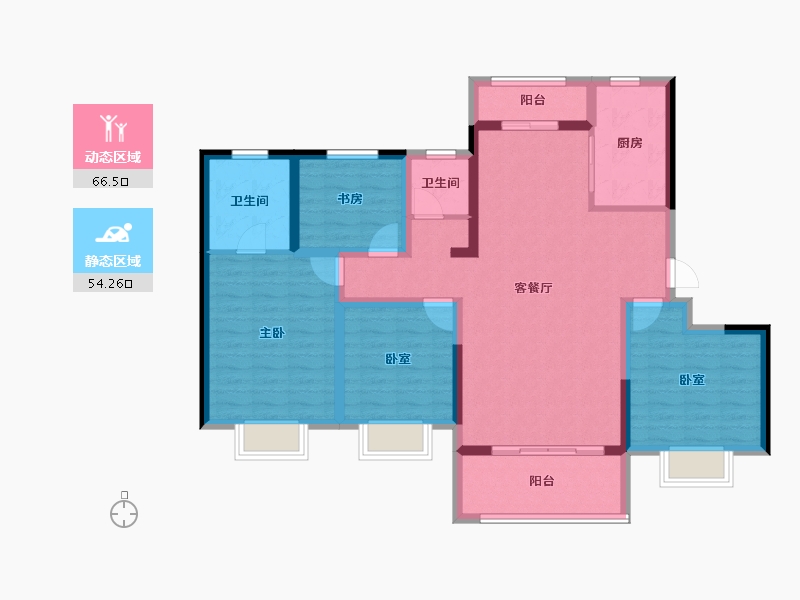 陕西省-渭南市-汉华原上-107.54-户型库-动静分区