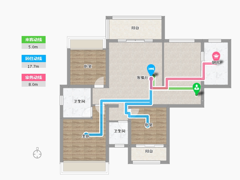 湖南省-怀化市-翰林学府-98.69-户型库-动静线