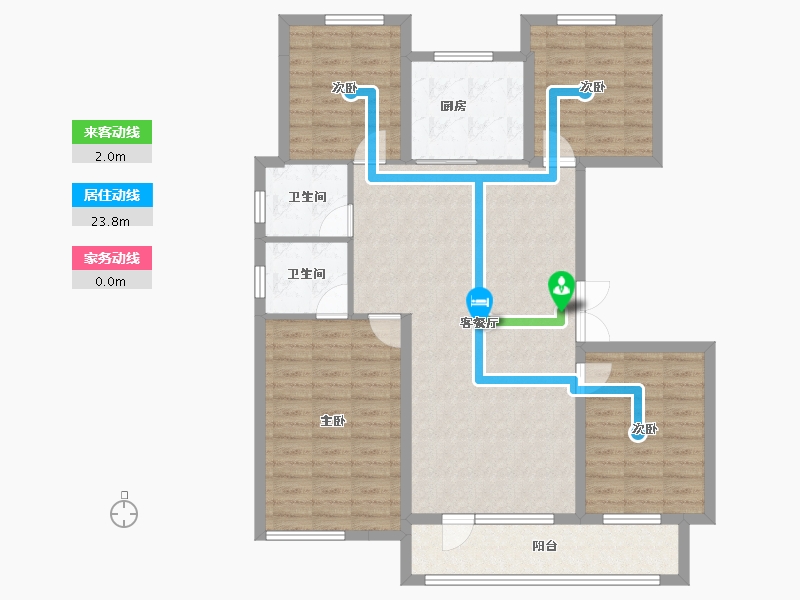 辽宁省-沈阳市-志城·中央公园·铂翠园-112.21-户型库-动静线