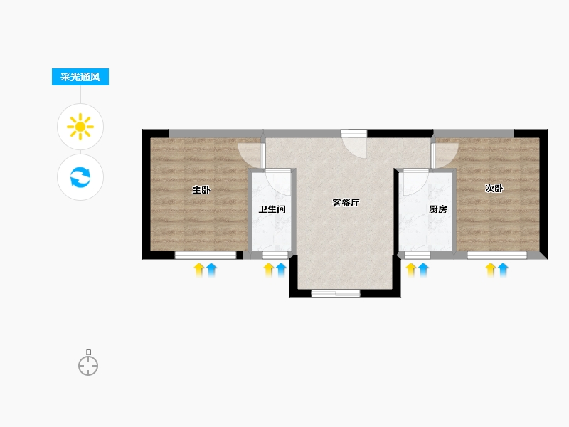 四川省-攀枝花市-普达阳光国际康养度假区-45.91-户型库-采光通风