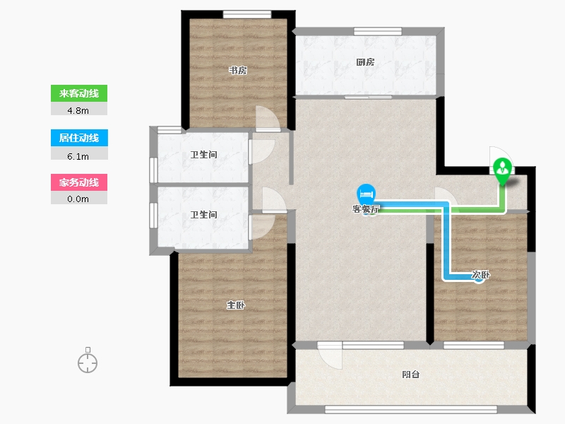 山东省-青岛市-中交公元五期-110.00-户型库-动静线