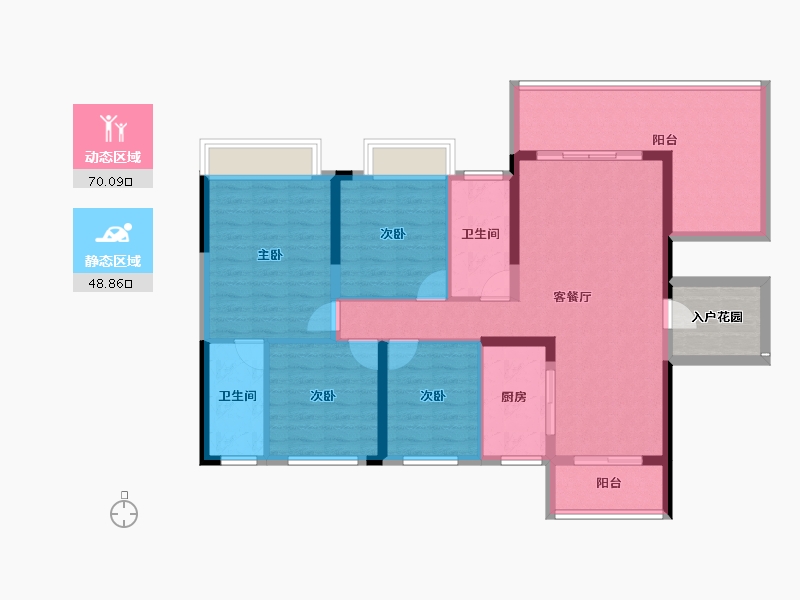 广东省-韶关市-白云天滨江壹号-111.51-户型库-动静分区