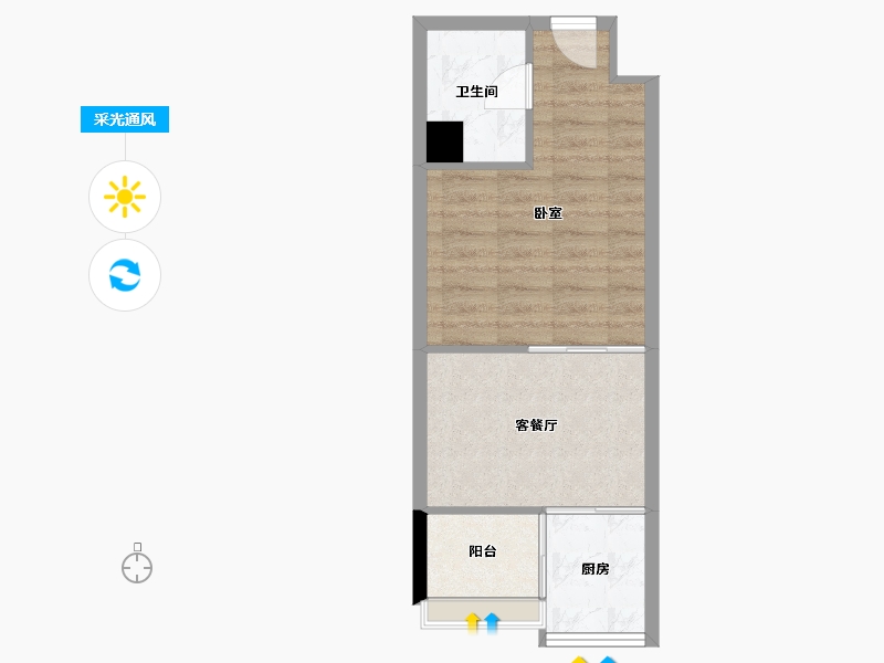 河北省-石家庄市-绿都国宾府-36.80-户型库-采光通风