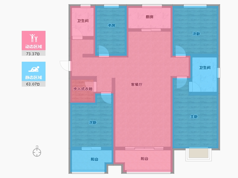 山西省-运城市-尚德华府-120.52-户型库-动静分区