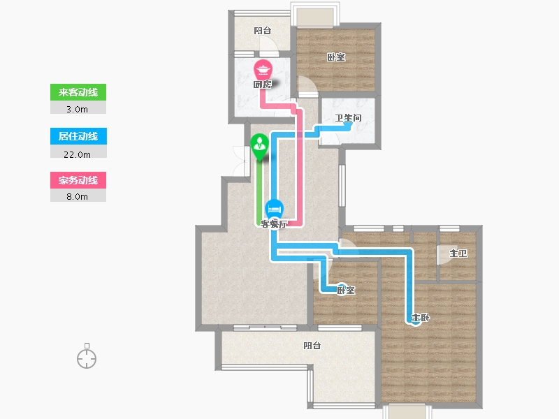 贵州省-黔南布依族苗族自治州-中国铁建东来尚城-105.93-户型库-动静线