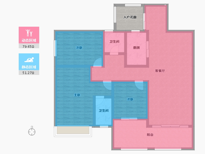 贵州省-六盘水市-九方城市公园-122.92-户型库-动静分区