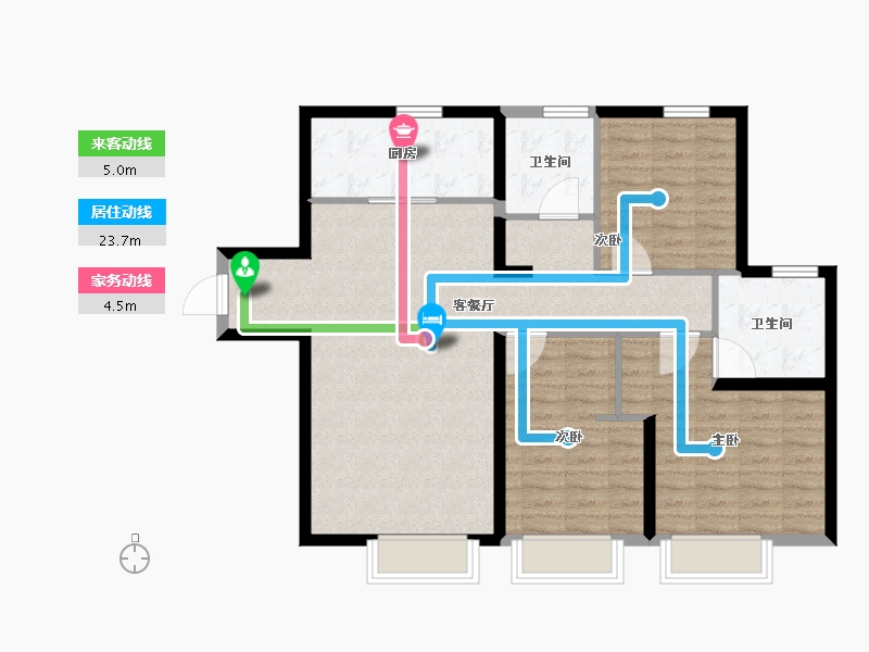 新疆维吾尔自治区-乌鲁木齐市-乌鲁木齐建业世和府-94.93-户型库-动静线