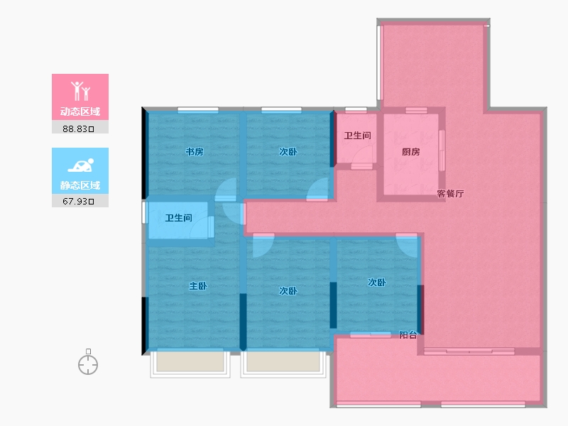 贵州省-六盘水市-九方城市公园-139.69-户型库-动静分区