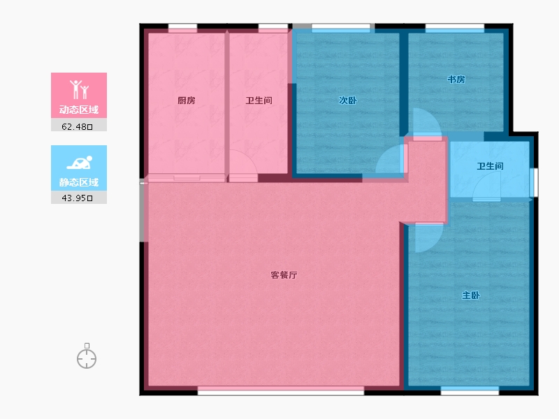 山西省-忻州市-御龙庭-96.54-户型库-动静分区