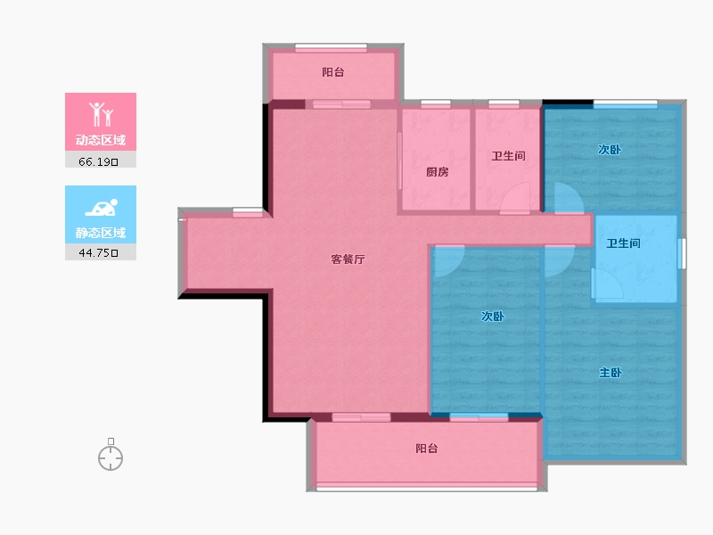 山西省-运城市-晋府八号-101.02-户型库-动静分区