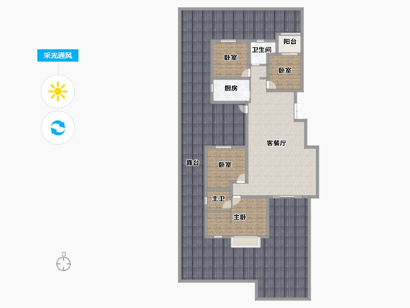 贵州省-黔南布依族苗族自治州-中国铁建东来尚城-278.42-户型库-采光通风