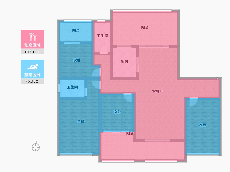 贵州省-六盘水市-九方城市公园-164.73-户型库-动静分区