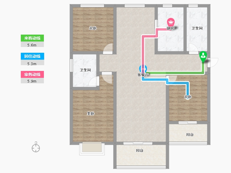 山西省-运城市-尚德华府-120.99-户型库-动静线