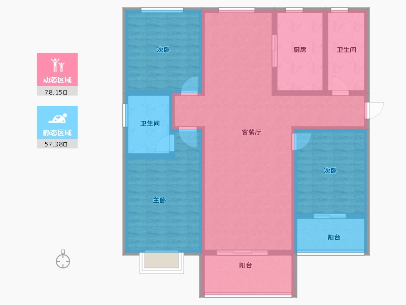 山西省-运城市-尚德华府-120.99-户型库-动静分区