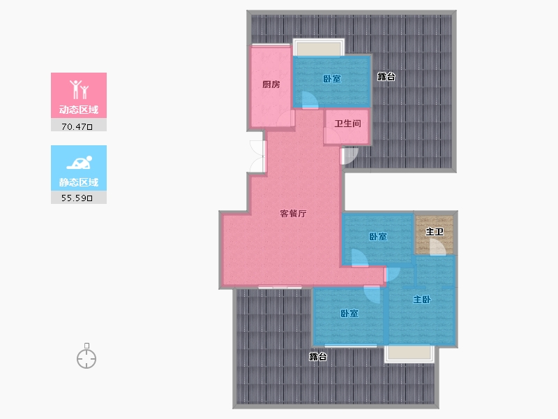 贵州省-黔南布依族苗族自治州-中国铁建东来尚城-219.36-户型库-动静分区