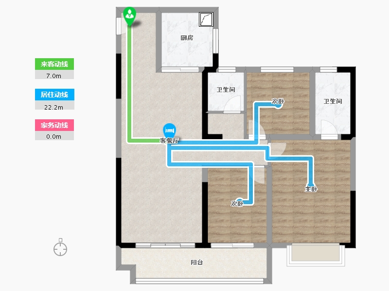 安徽省-蚌埠市-奥园誉府-97.85-户型库-动静线