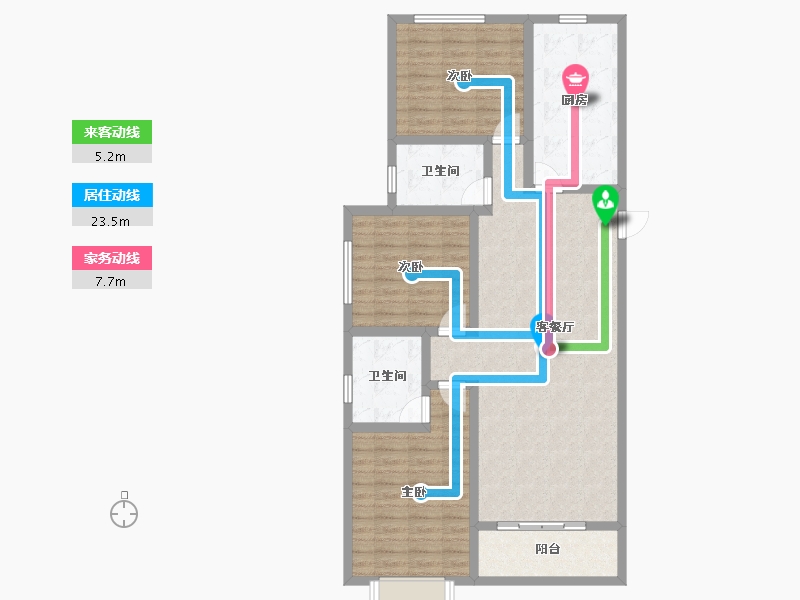 山西省-运城市-尚德华府-106.55-户型库-动静线