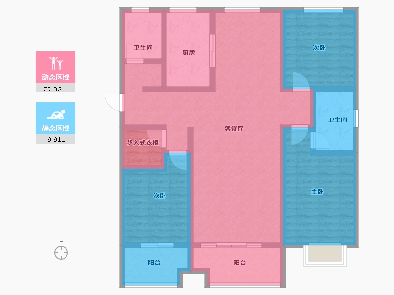 山西省-运城市-尚德华府-111.10-户型库-动静分区