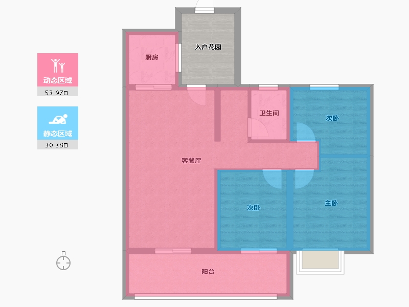 河南省-平顶山市-东湖新城一期-81.61-户型库-动静分区